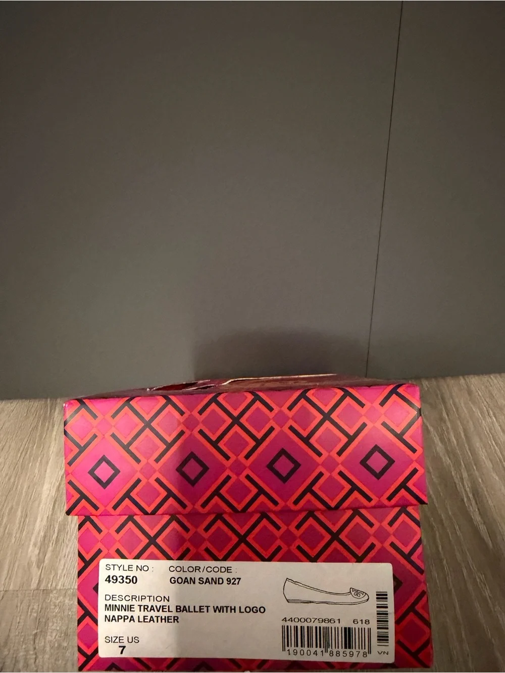 Women's Pink Leather Ballet Flats - Tory Burch